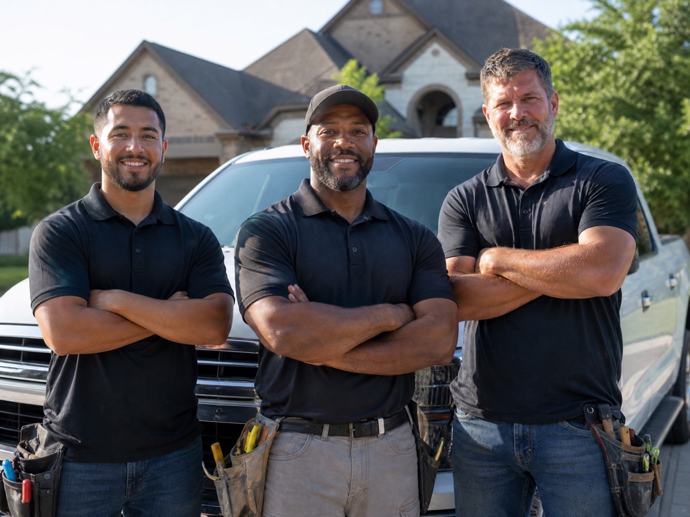 The Apex Roofing crew